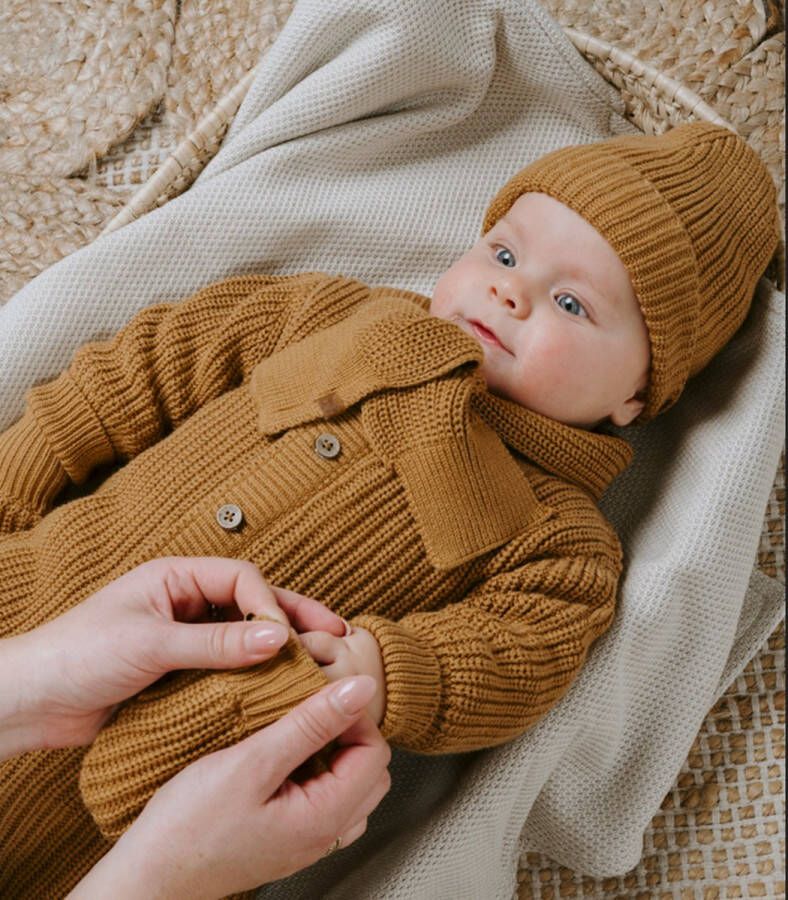 Baby's Only Slofjes teddy Soul Caramel 0 3 mnd 100% ecologisch katoen GOTS - Foto 4