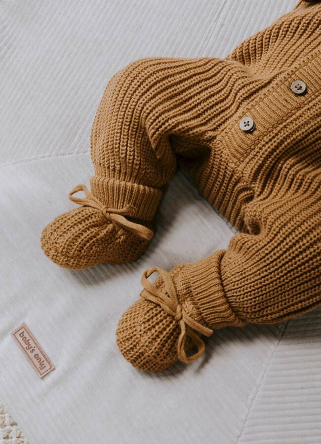 Baby's Only Slofjes teddy Soul Caramel 0 3 mnd 100% ecologisch katoen GOTS - Foto 8