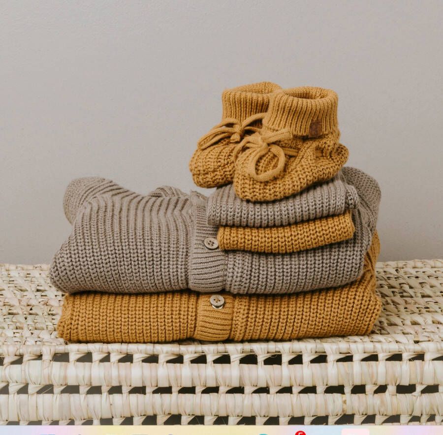 Baby's Only Slofjes teddy Soul Mokka 0 3 mnd 100% ecologisch katoen GOTS - Foto 2