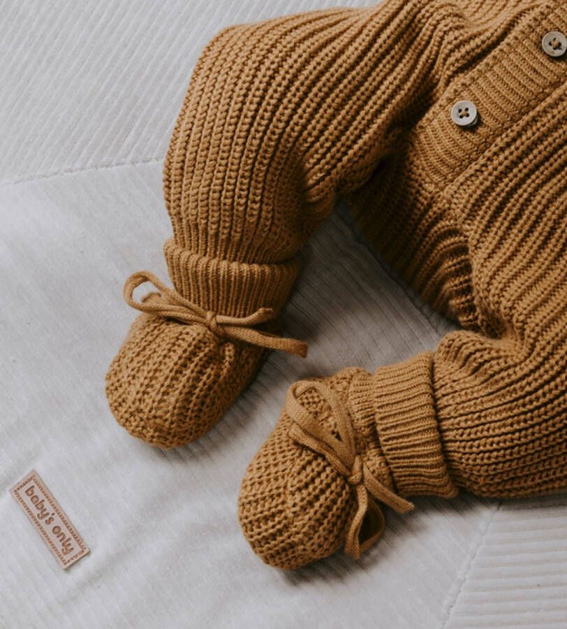 Baby's Only Slofjes teddy Soul Caramel 0 3 mnd 100% ecologisch katoen GOTS - Foto 3