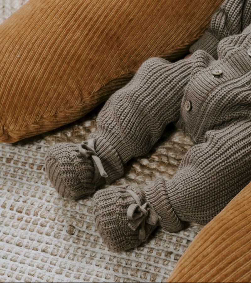 Baby's Only Slofjes teddy Soul Mokka 0 3 mnd 100% ecologisch katoen GOTS - Foto 4
