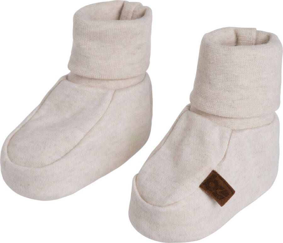 Baby's Only Slofjes Melange Warm Linen 0-3 mnd 100% ecologisch katoen GOTS - Foto 1