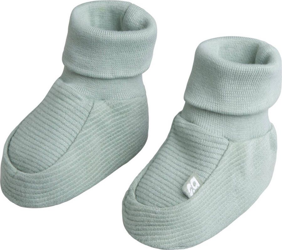 Baby's Only Slofjes Pure Dusty Green 0 3 mnd 100% ecologisch katoen GOTS - Foto 1