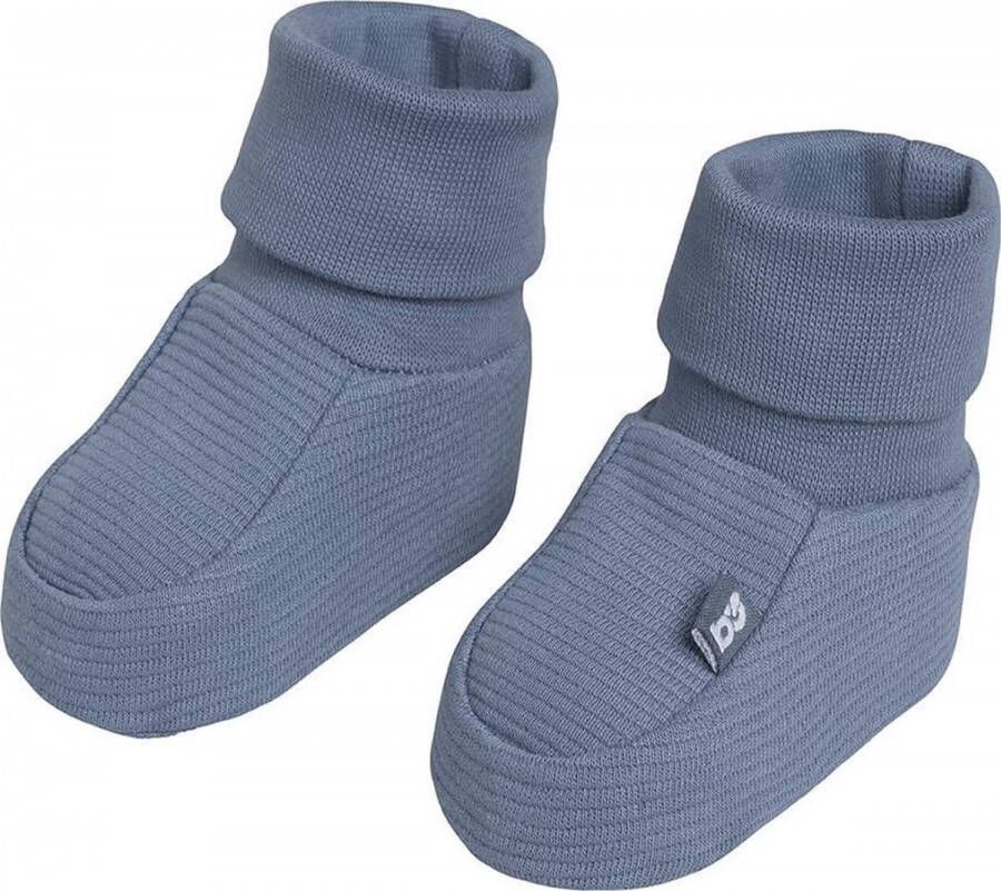 Baby's Only Slofjes Pure Vintage Blue 0 3 mnd 100% ecologisch katoen GOTS