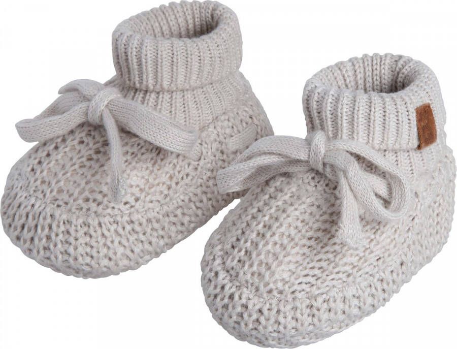 Baby's Only Slofjes teddy Soul Warm Linen 0 3 mnd 100% ecologisch katoen GOTS