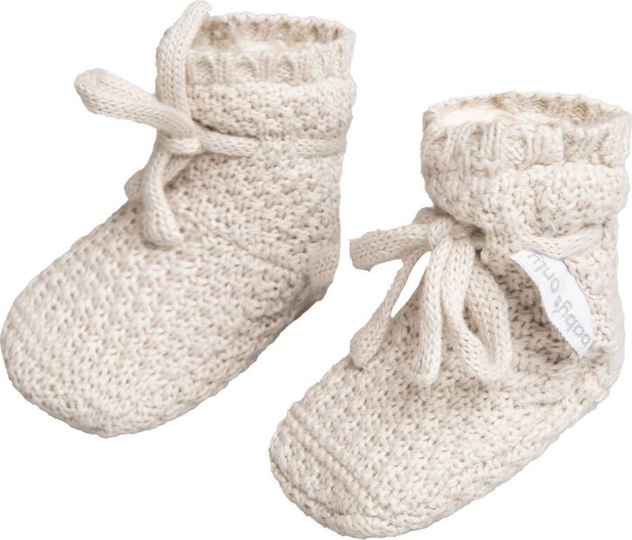 Baby's Only Slofjes teddy Willow Baby Schoentjes met teddy voering Baby Sokjes Warm Linen 100% ecologisch katoen GOTS