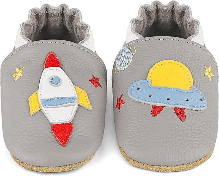 Babyslofjes Leren Kruipschoenen Antislip Zachte Zool Baby Eerste Schoentjes
