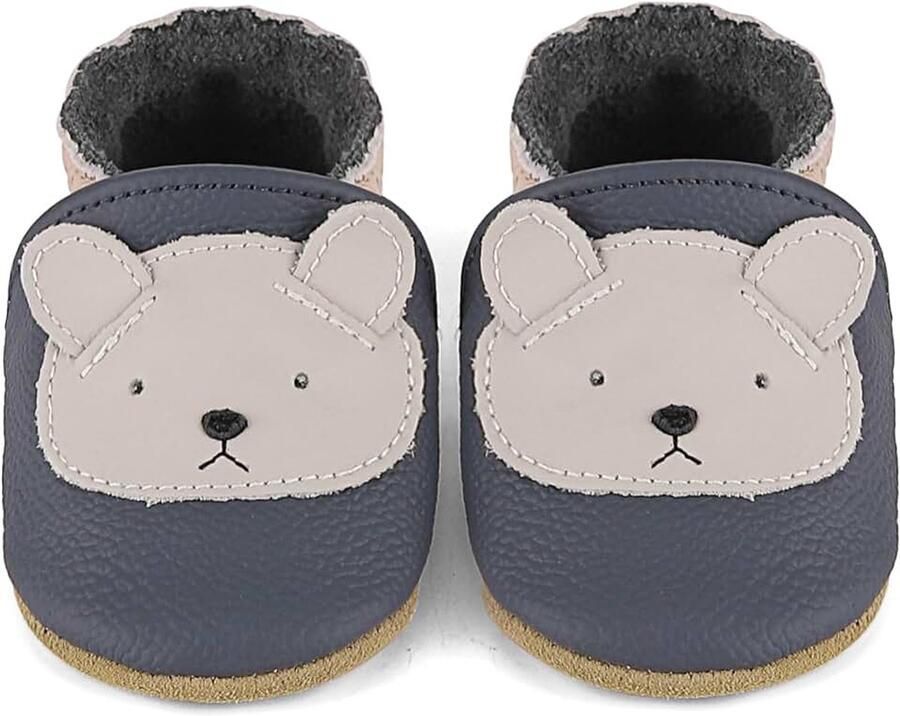 Babyslofjes Leren Kruipschoenen Antislip Zachte Zool Baby Eerste Schoentjes