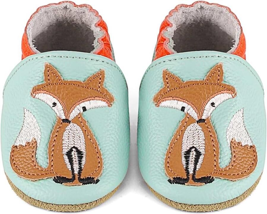 Babyslofjes Leren Kruipschoenen Antislip Zachte Zool Baby Eerste Schoentjes