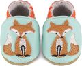 Babyslofjes Leren Kruipschoenen Antislip Zachte Zool Baby Eerste Schoentjes - Blauwe