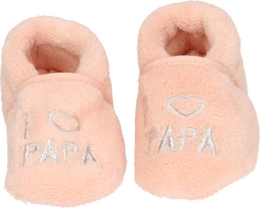 Babyslofjes Roze meisjes I love papa kraamcadeau geboorte 18