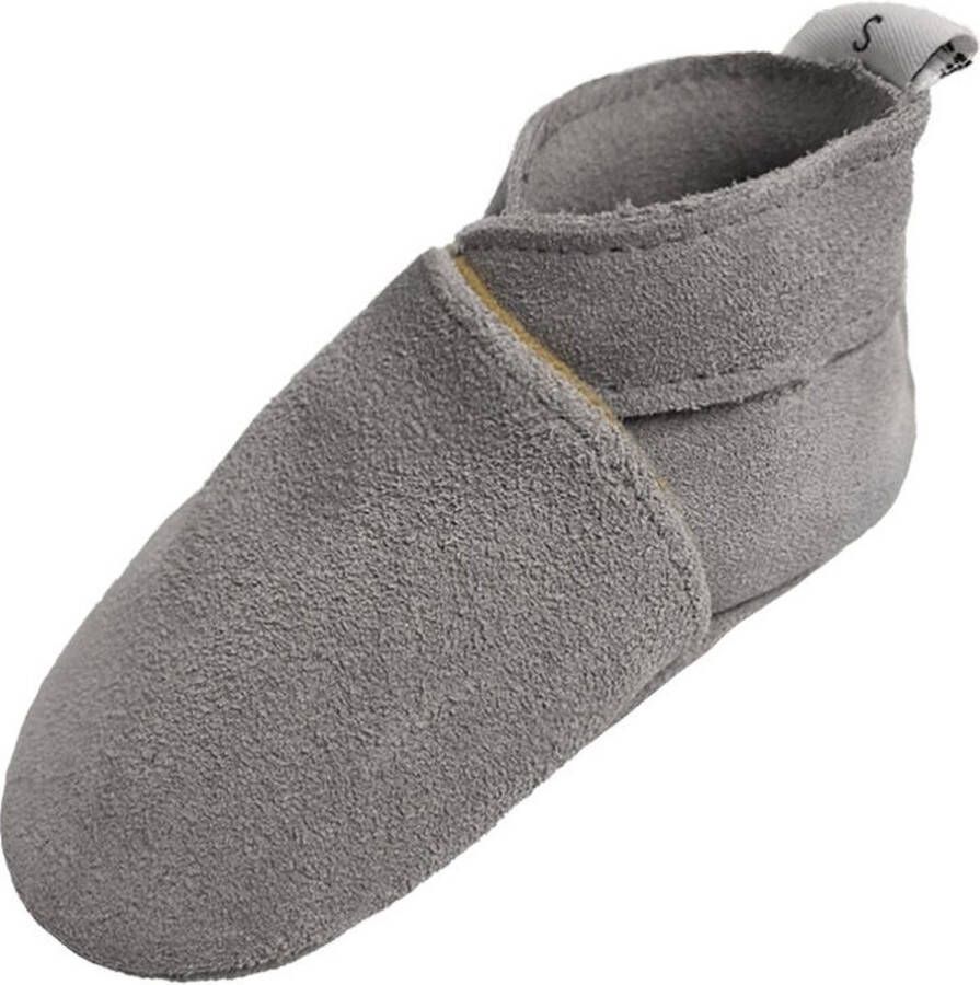 Babysteps suède babyslofjes grijs Suede Effen 24 25