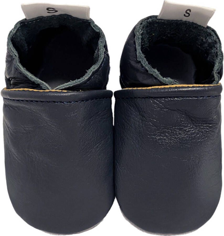 BabySteps Leren Babyslofjes -Antraciet Grijs Antislip Suède Zool Zachte Baby Slofjes Eerste Stapjes &