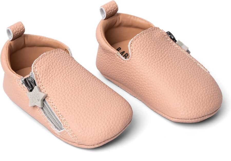 BabySteps NOX Eerste Loopschoentjes Blush Leer Licht & Flexibel Antislip Zool Voor Binnen & Buiten Ritssluiting Roze - Foto 2