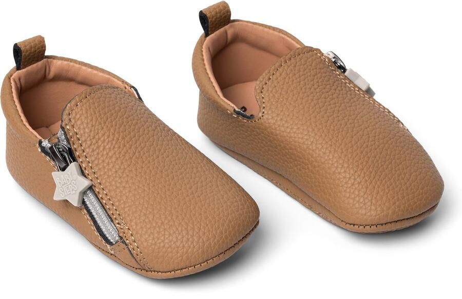 BabySteps NOX Eerste Loopschoentjes Clay Brown Leer Licht & Flexibel Antislip Zool Voor Binnen & Buiten Ritssluiting Bruin - Foto 2