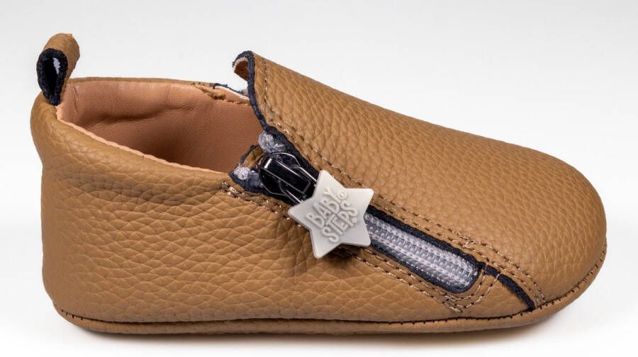BabySteps Nox Clay Brown Leren Babyschoentjes met Antislip Zool Eerste Stapjes Binnen en Buiten Bruin
