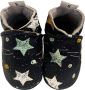 Babysteps Doodle Stars leren babyslofjes met sterrenprint zwart Leer 22 23 - Thumbnail 1