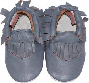 BabySteps slofjes Moccasins Grey Ibiza Style extra small