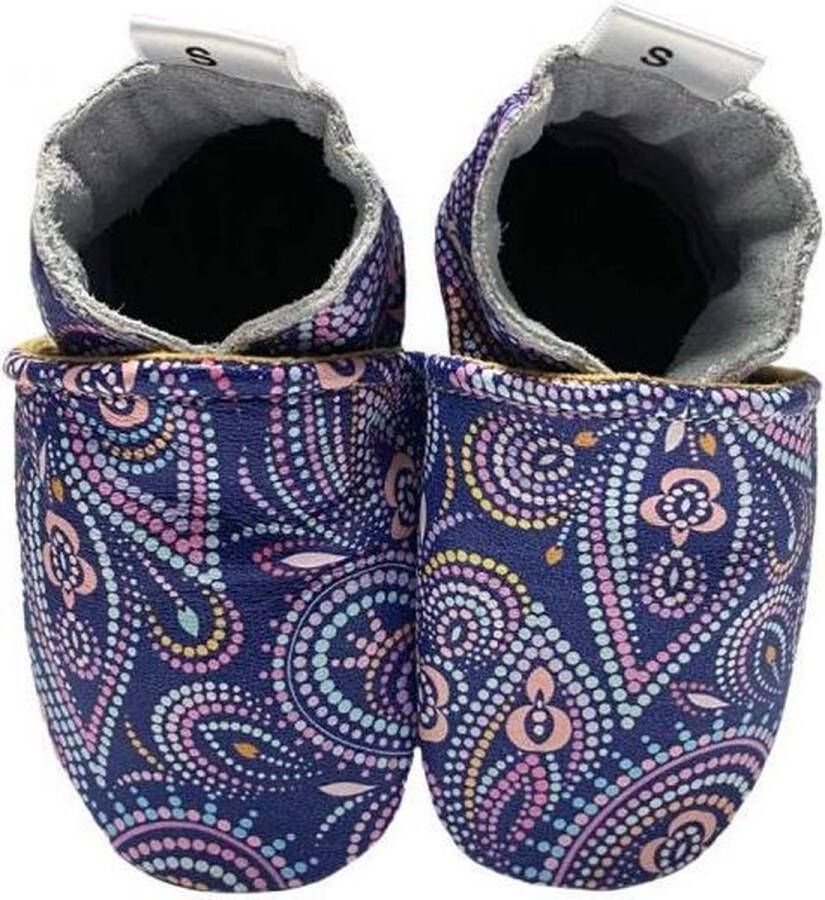 BabySteps babyslofjes Paisley dotted Purple