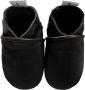 Babysteps leren babyslofjes zwart Leer Effen 18 19 - Thumbnail 1