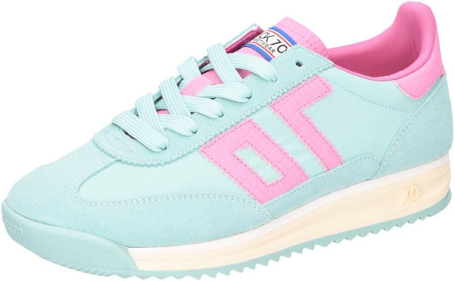 Back 70 dames veterschoenen turquoise
