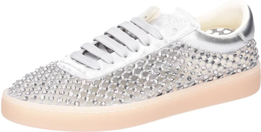 Back 70 dames veterschoenen zilver