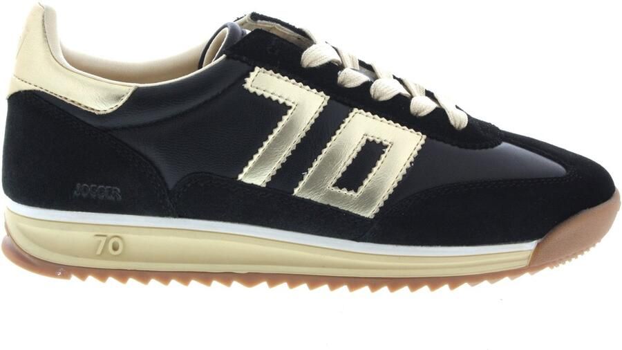 Back70 Dames Sneakers Jogger N01 Black gold Zwart - Foto 1