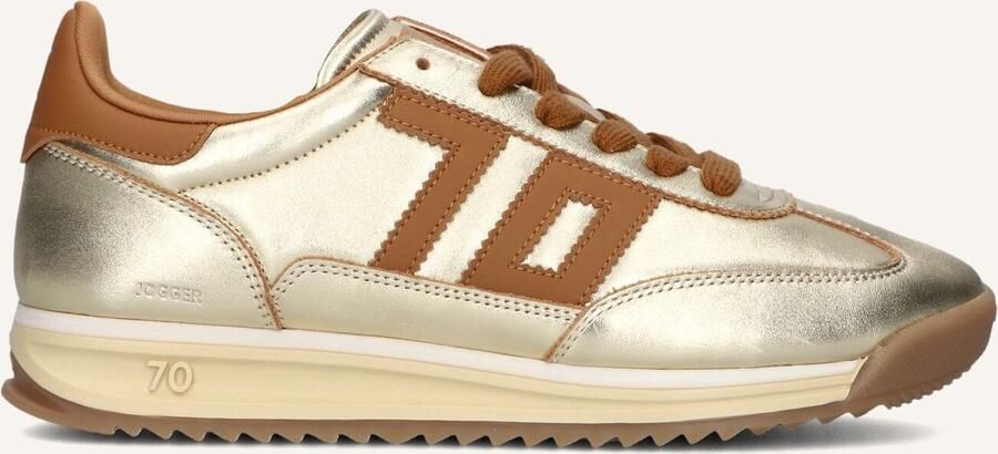 BACK70 Lage Sneakers Dames Jogger Maat: 41 Materiaal: Leer Kleur: Goudkleurig - Foto 1