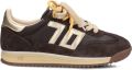 BACK70 Lage Sneakers Dames Jogger Suède Bruin - Donkerbruin