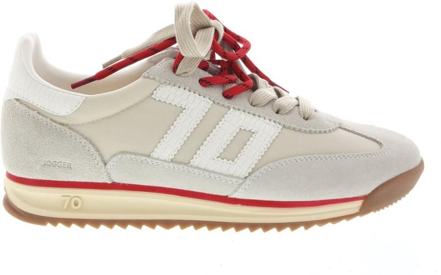 BACK70 Lage Sneakers Dames Jogger Maat: 37 Materiaal: Textiel Kleur: Beige