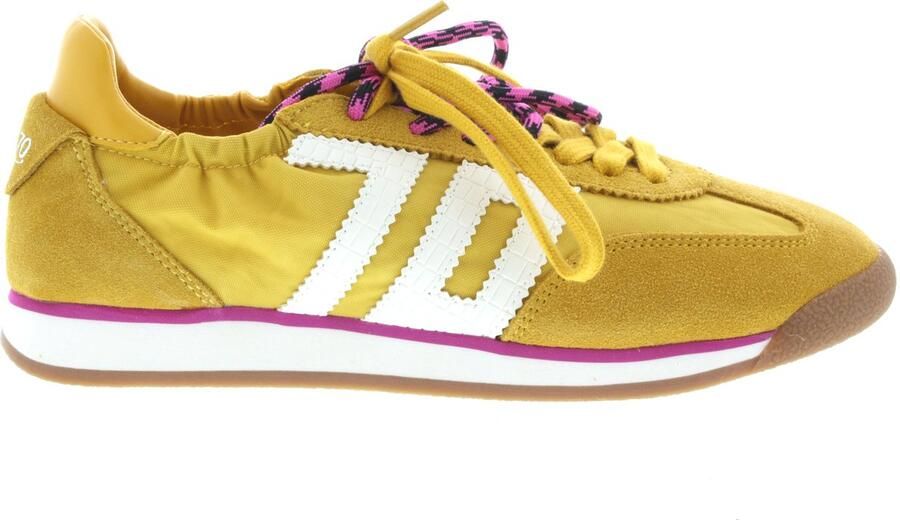 BACK70 Lage Sneakers Dames Rocket Maat: 42 Materiaal: Textiel Kleur: Geel