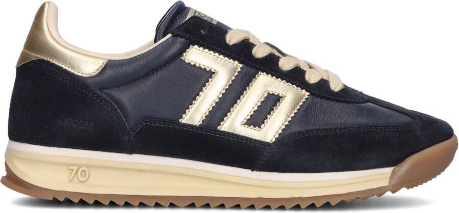 BACK70 Lage Sneakers Dames Jogger Maat: 39 Materiaal: Suède Kleur: Donkerblauw