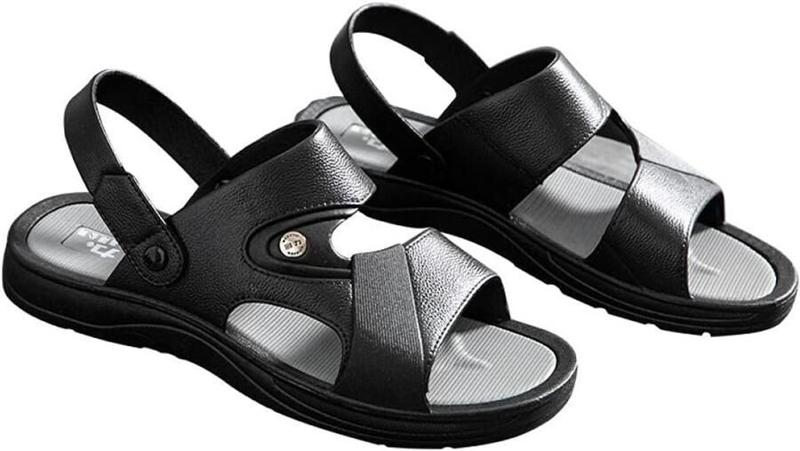 Badkamer Slippers Douche Sandalen Snel Drogen Antislip Zool Zwart
