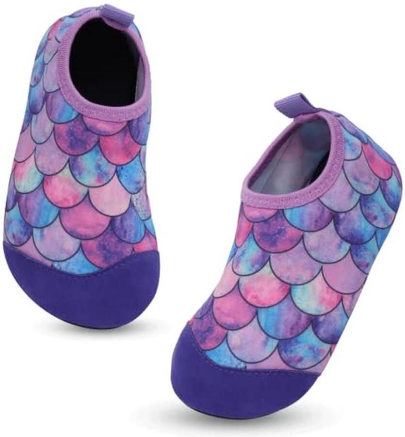 Badschoenen Kinderen Zwemschoenen Peuters Waterpret Bescherming Antislip Zool Lichtgewicht Model Blauw