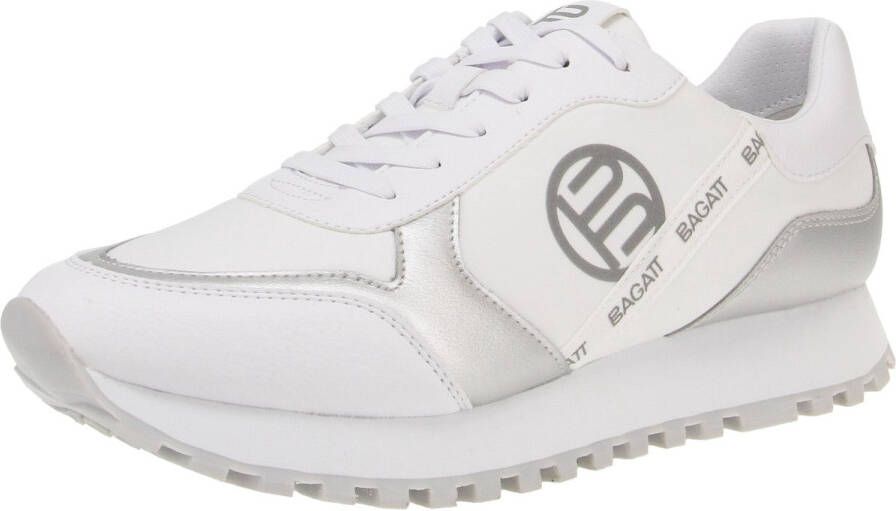 Bagatt D31-A6L13-5050 Siena XL Damesschoenen Sneaker 2013-Wit-Zilver