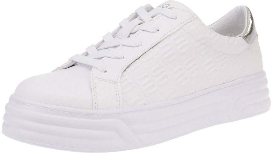 Bagatt D32-ADP01-5050 Blu XL Damesschoenen Sneaker 2013-Wit-Zilver