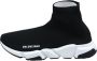 Balenciaga Zwart Wit Speed Trainer Sneakers Black Heren - Thumbnail 1