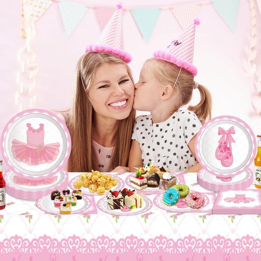 Ballerina Feestservies voor 8 Gasten