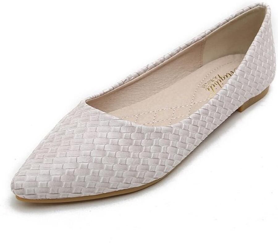 Ballerina Schoenen Casual Comfort Abrikoos Mode Elegante Slip-on Schoenen