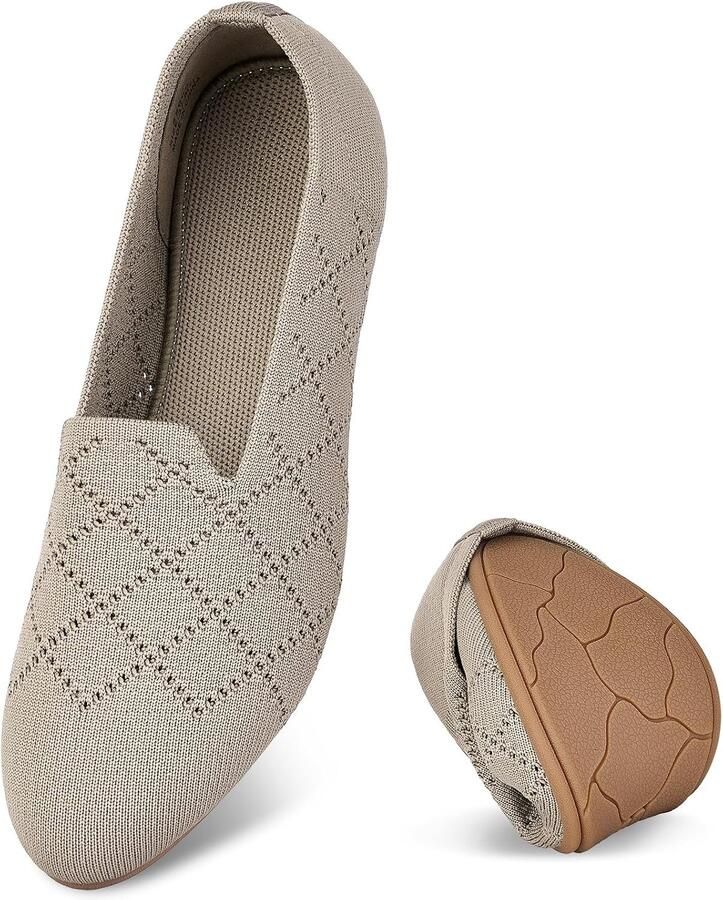 Ballerina's Ademend Strik Plat Memory Foam Inklapbaar