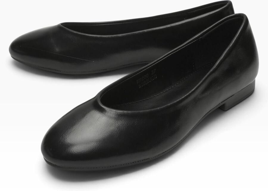 Ballerina's met ronde neus hak