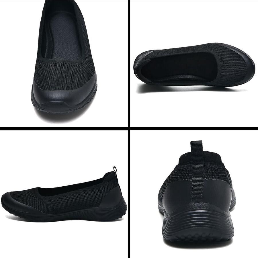 Ballerinas met voetondersteuning slip-on lichtgewicht mesh