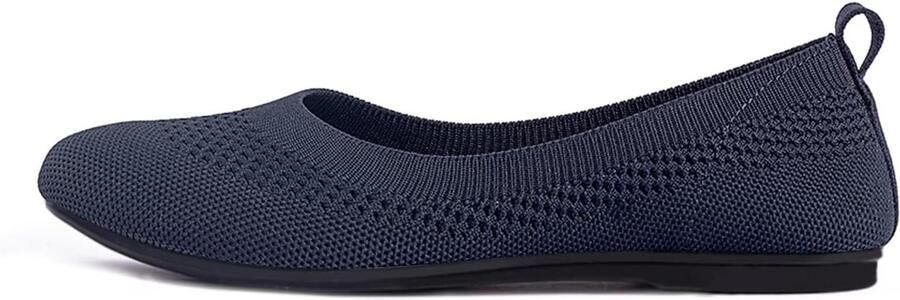 Ballerina's slip-on brei jurk schoenen ronde neus
