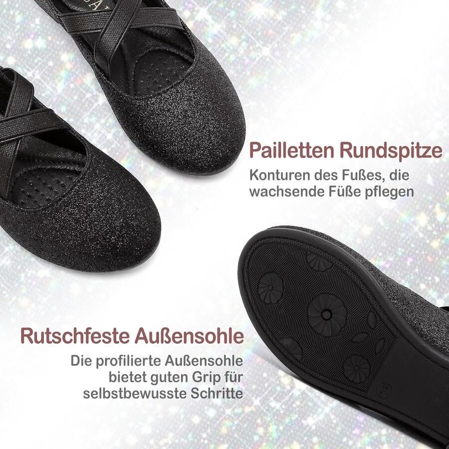 Ballerina's voor Meisjes met Gekruiste Elastische Riemen