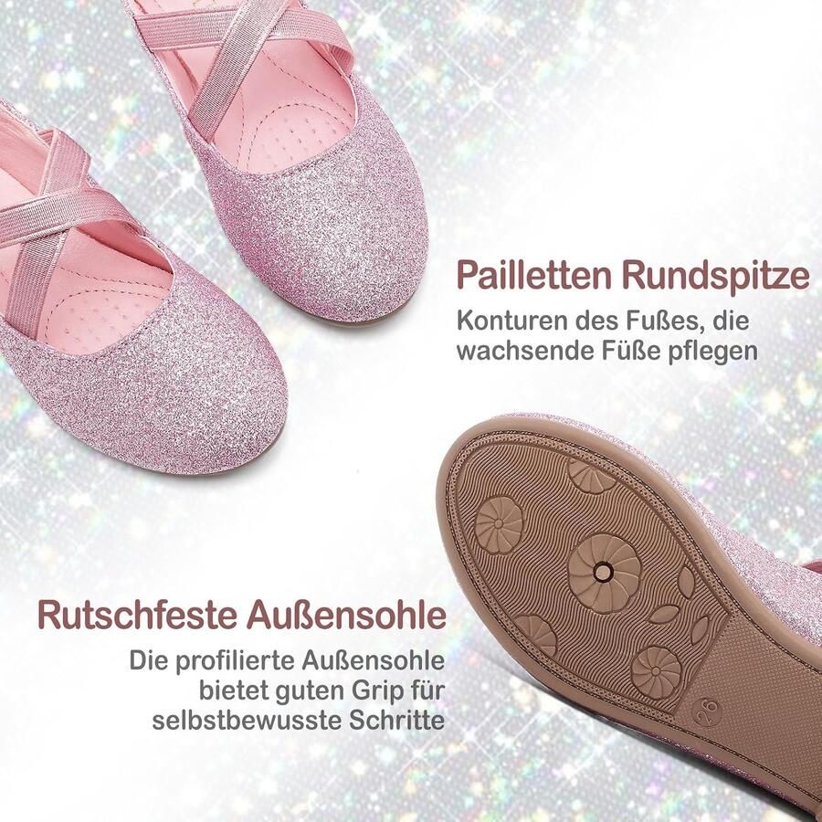Ballerina's voor Meisjes met Gekruiste Elastische Riemen