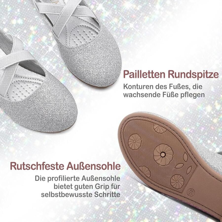 Ballerina's voor Meisjes met Gekruiste Elastische Riemen