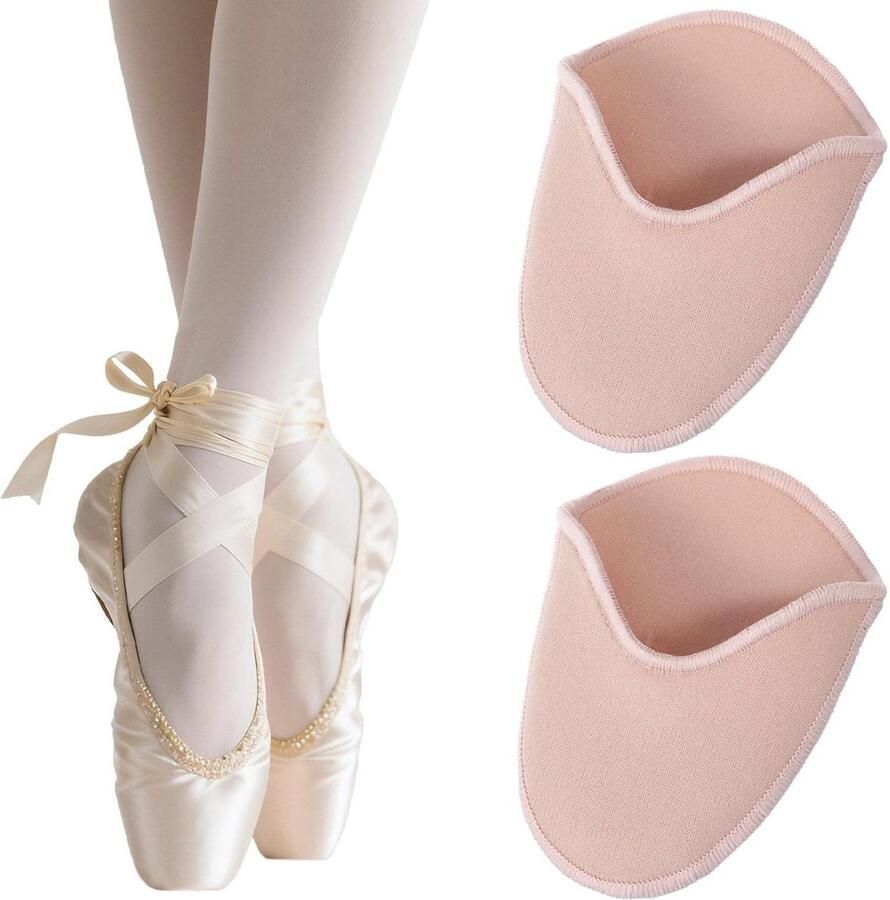 Balletschoenen met Teenkappen voor Bescherming van Dansers