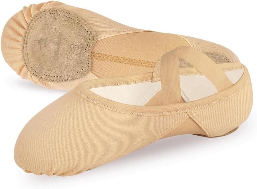 Balletschoenen voor Meisjes Hoge Elasticiteit Gesplitste Zool Ideaal voor Dansen Peuters en Kinderen