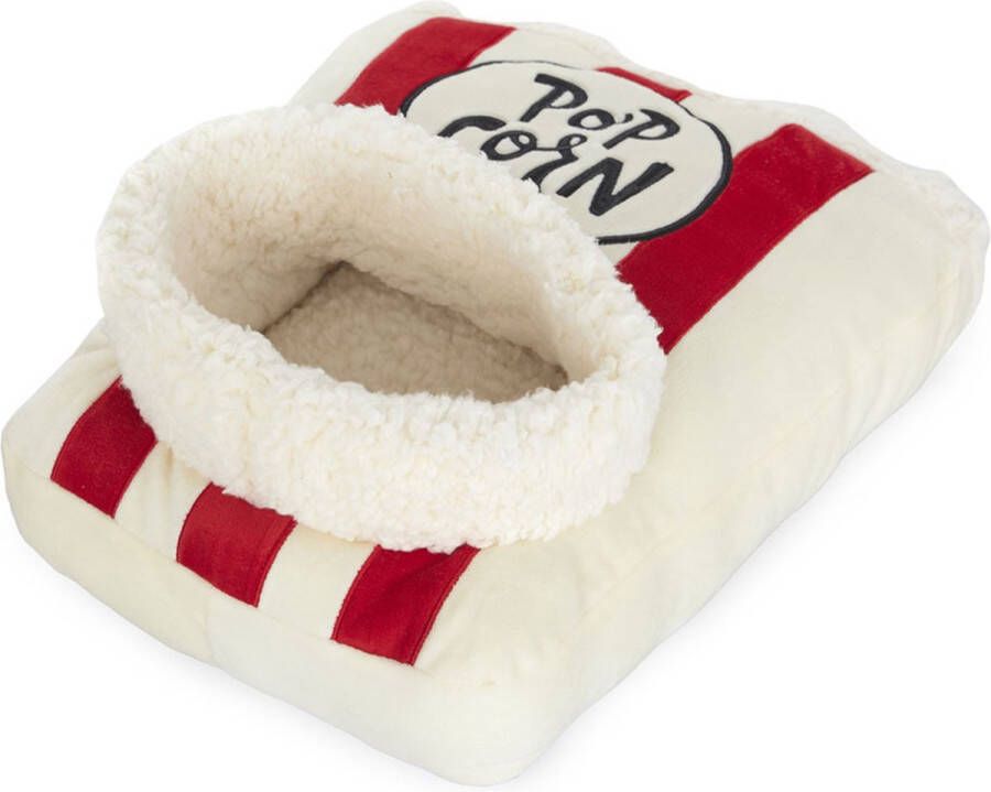 Balvi Voetenwarmer Popcorn Wit Rood Superzacht Onze Size