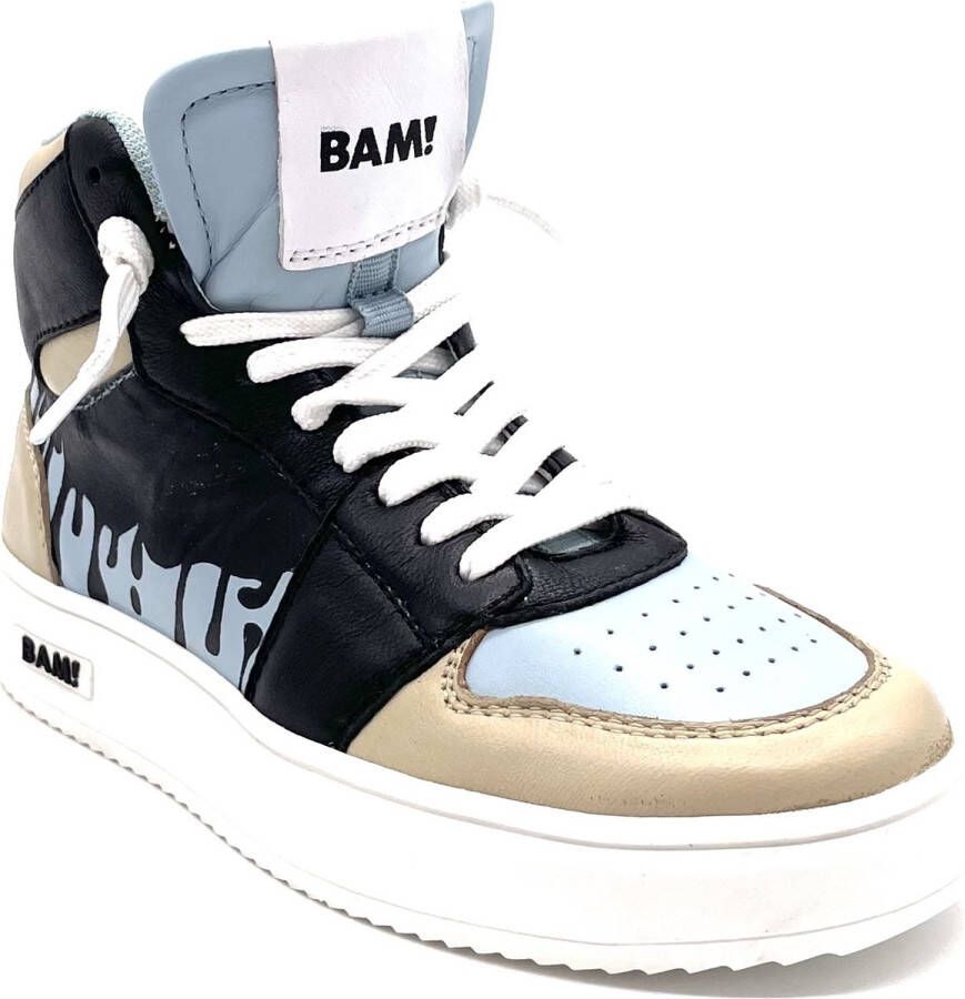 Bam Sneaker hoog 33 Kinderen Blauw